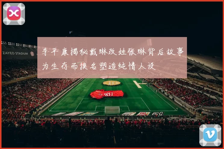 李平康揭秘戴琳改姓张琳背后故事为生存而换名塑造纯情人设